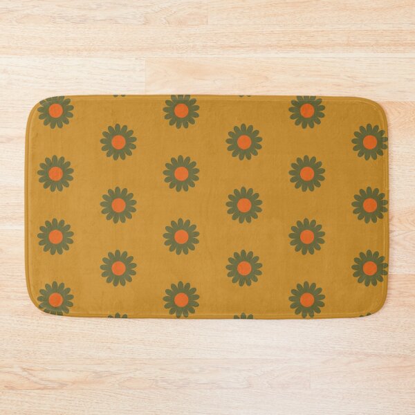Item preview, Retro Simple Scandi Daisies in Goldenrod + Olive designed and sold by YesterdayColl.