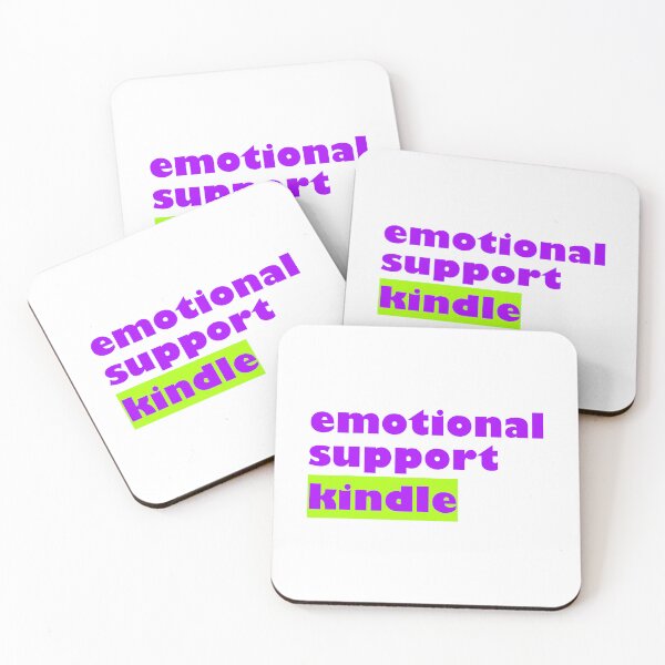 Item preview, emotional support kindle - purple and green sticker designed and sold by CHIRONDesignerwannabe.
