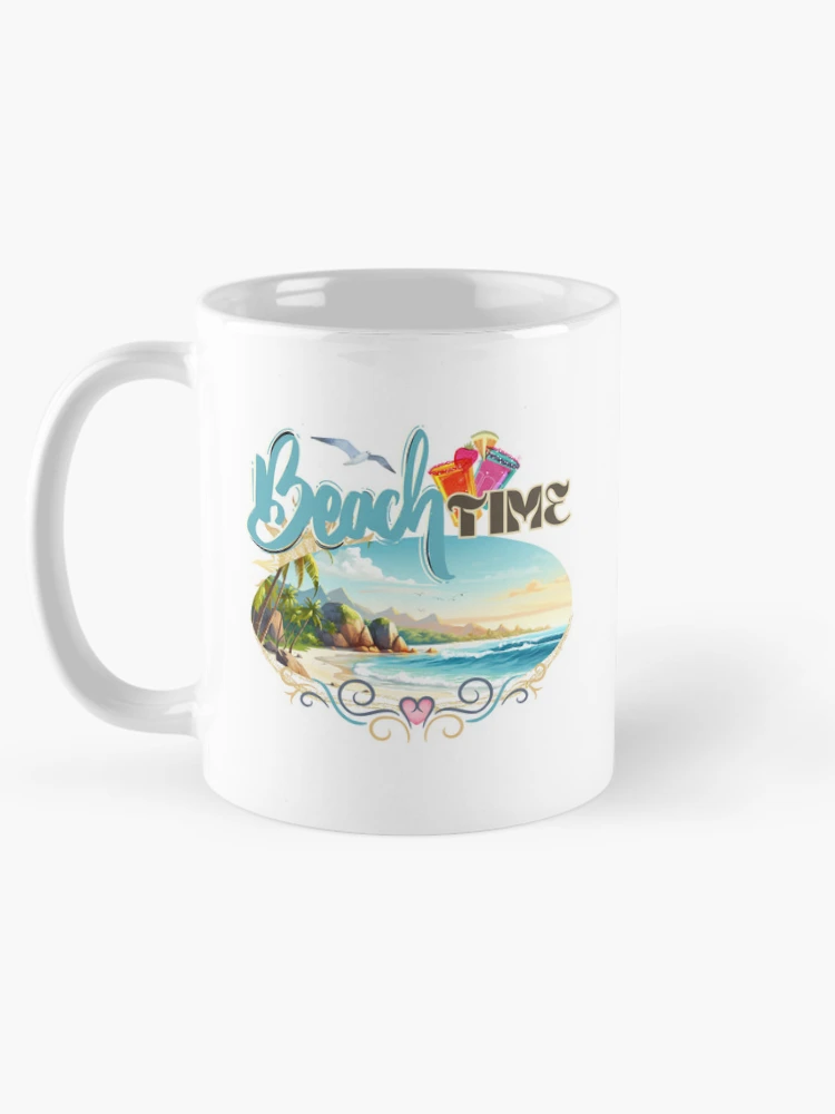 Thumbnail 5 von 6, Kaffeebecher, Strandzeit designt und verkauft von InasTees.