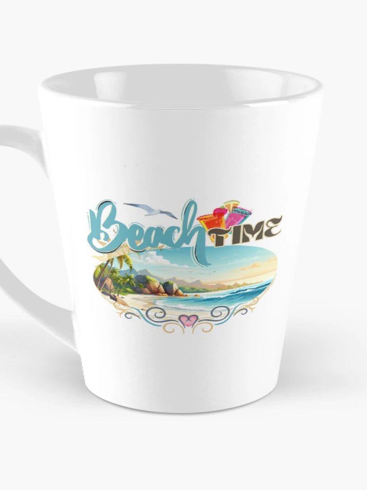 Thumbnail 3 of 4, Coffee Mug, Beach time designed and sold by InasTees.