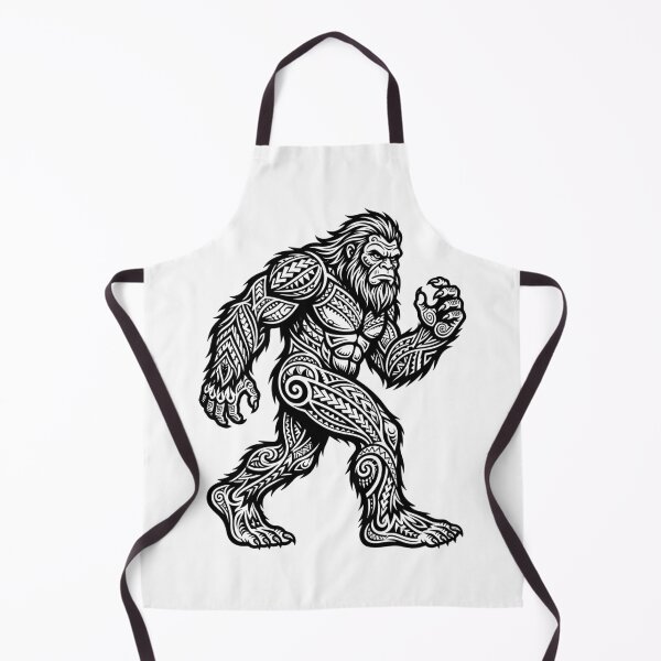 Item preview, Samoan Tribal Bigfoot - Sasquatch Art Tattoo Design designed and sold by Spank My Yeti.