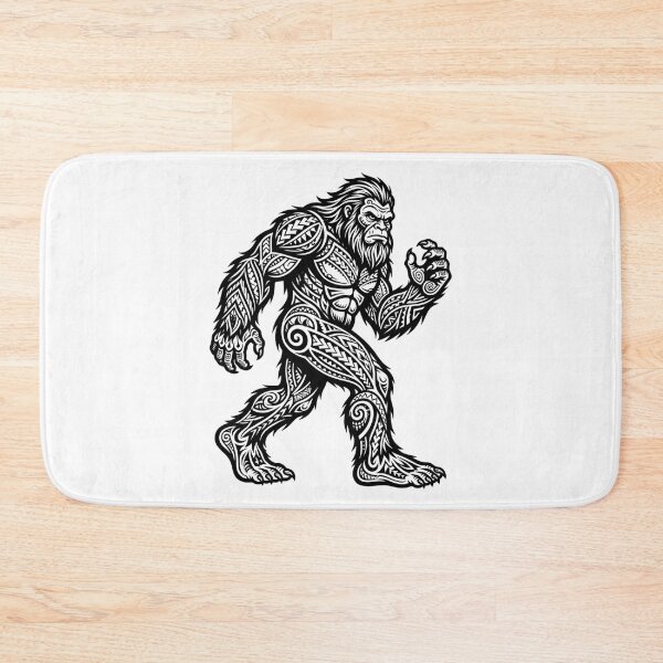 Item preview, Samoan Tribal Bigfoot - Sasquatch Art Tattoo Design designed and sold by Spank My Yeti.