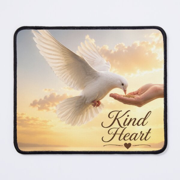 Item preview, Kind Heart – White Dove at Sunset designed and sold by DansCreations42.