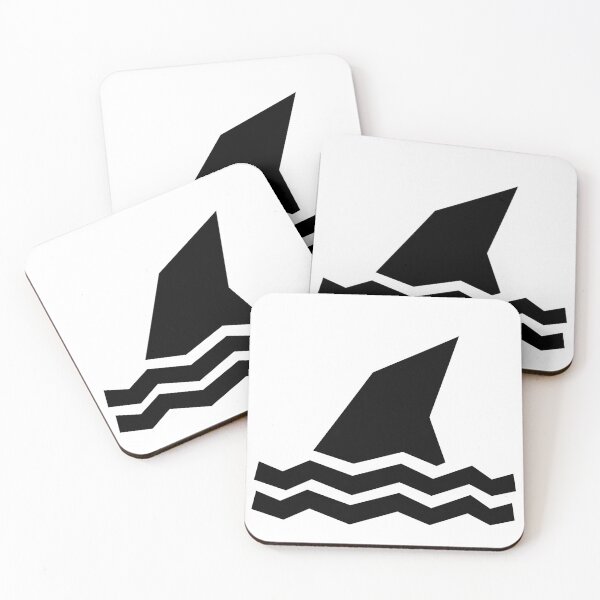 Item preview, Shark Fin Geometric Black and White Design designed and sold by matybrak.