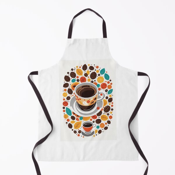 Item preview, Coffee Cup Character Floating Elements Design – Coffee lover gift designed and sold by michallechowicz.