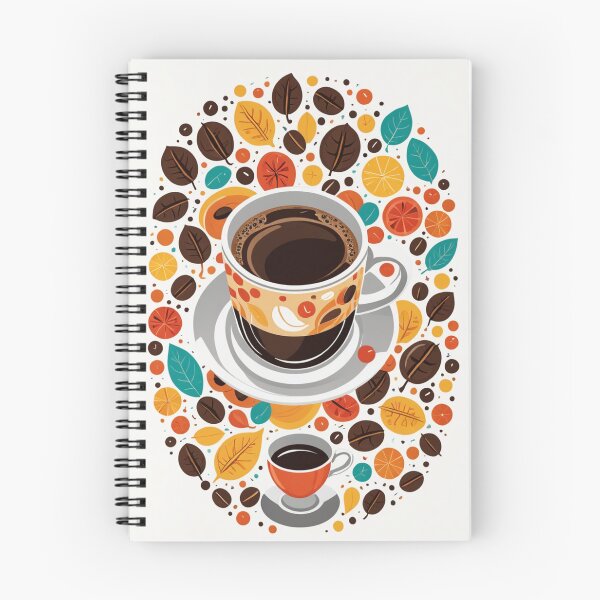 Item preview, Coffee Cup Character Floating Elements Design – Coffee lover gift designed and sold by michallechowicz.
