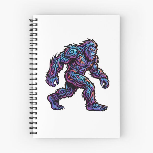Item preview, Y2K Tribal Bigfoot - Sasquatch Art Tattoo Design designed and sold by Spank My Yeti.