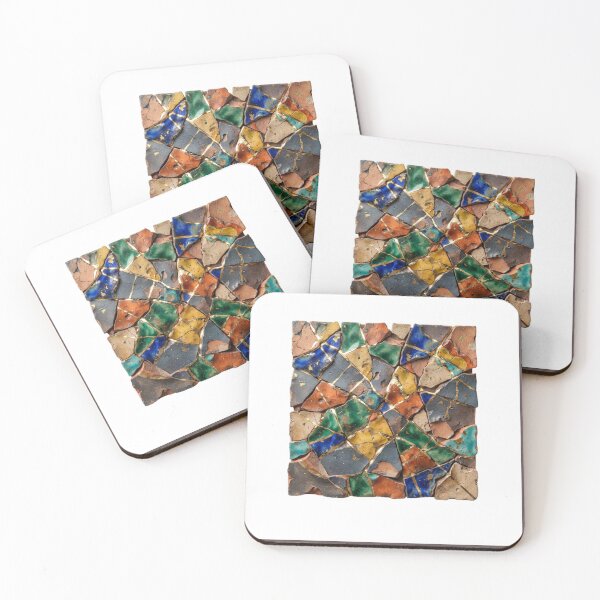 Item preview, Kintsugi Tiles Pattern Art - Gold Seam Japanese Print designed and sold by Purrfecta.