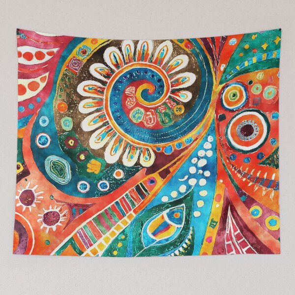 Item preview, Groovy Retro Psychedelic Pattern designed and sold by DEC02.