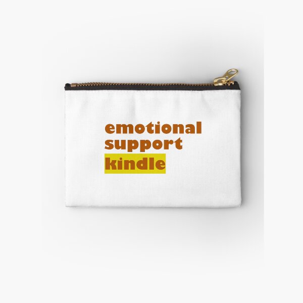 Item preview, Copy of emotional support kindle - brown and yellow sticker designed and sold by CHIRONDesignerwannabe.