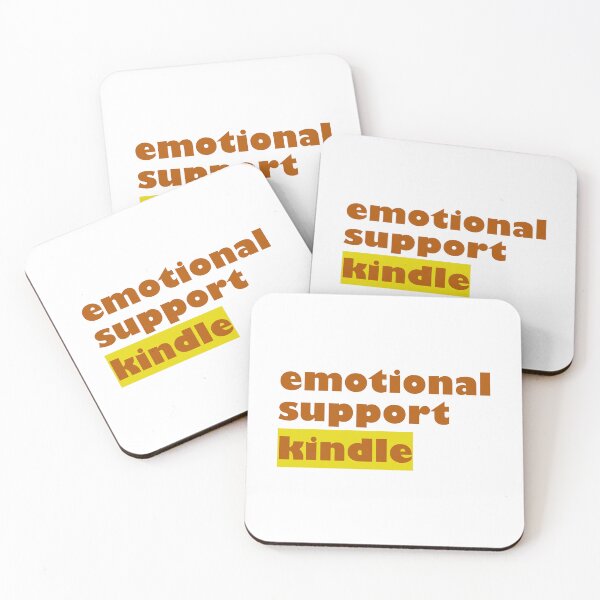Item preview, Copy of emotional support kindle - brown and yellow sticker designed and sold by CHIRONDesignerwannabe.