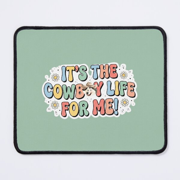 Item preview, It's The Cowboy Life For Me Retro Daisy Sticker designed and sold by Art by Marilynn Methven.