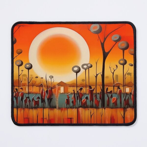 Item preview, Botswana Sunset – Abstract African Landscape Art designed and sold by GSizzle1.