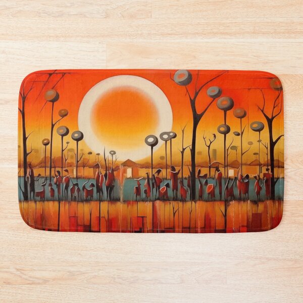 Item preview, Botswana Sunset – Abstract African Landscape Art designed and sold by GSizzle1.