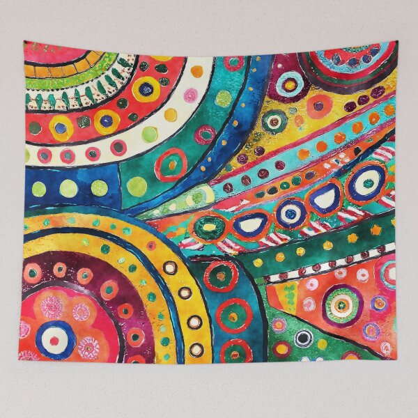 Item preview, Groovy 1960s Psychedelic Colorful Pattern designed and sold by DEC02.