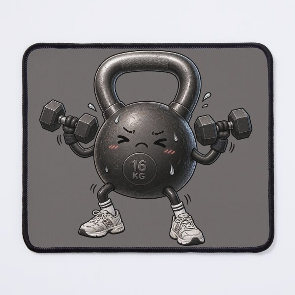 Item preview, Funny Kettlebell Sticker – Cute Weightlifting Character – Gift for Gym Lovers designed and sold by Infinite Images.