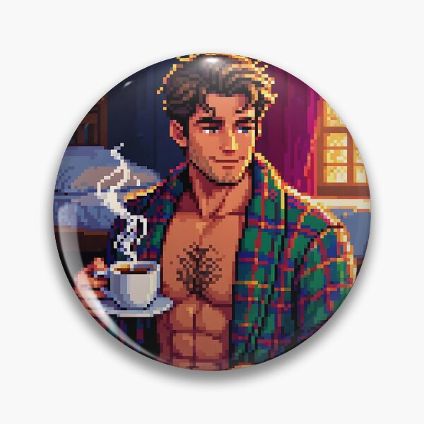 Item preview, Good Morning Pixel Art Coffee Lover Cozy Retro designed and sold by ZhivanCrimson.