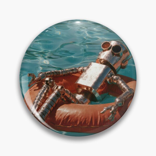 Item preview, Robot on Pool Float designed and sold by Elisabeth Lucas.