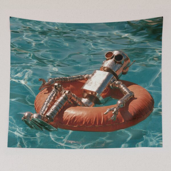 Item preview, Robot on Pool Float designed and sold by Elisabeth Lucas.