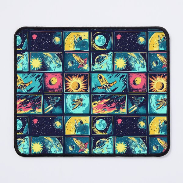 Item preview, Retro Space Adventure Sci-Fi Comic Pattern designed and sold by Szpaku desart .