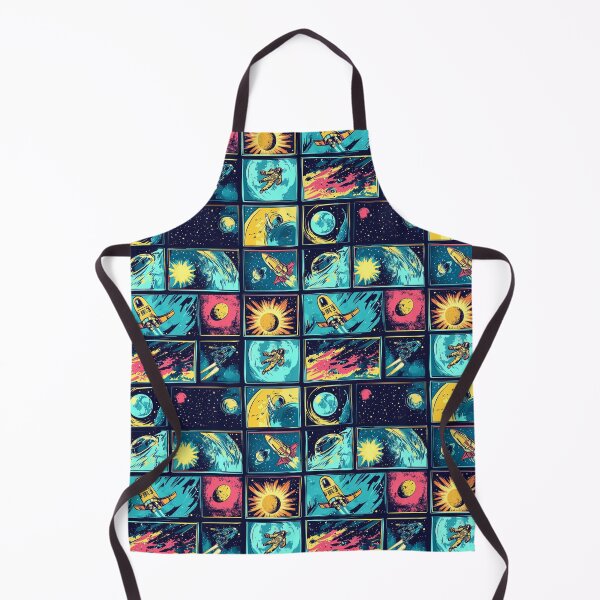 Item preview, Retro Space Adventure Sci-Fi Comic Pattern designed and sold by Szpaku desart .