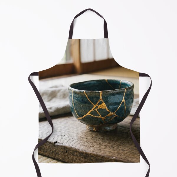 Item preview, Kintsugi Bowl in Studio Setting - Japanese Home Decor Art designed and sold by Purrfecta.