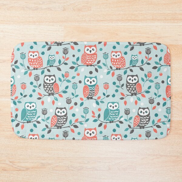 Item preview, Whimsical Owls in Floral Branches - Illustrative, Vector Art designed and sold by potseed21.