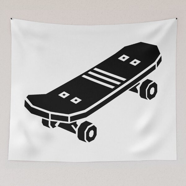 Item preview, Skateboard Geometric Black and White Design designed and sold by matybrak.