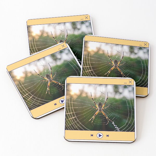 Item preview, Spider Web Sunset Retro Media designed and sold by shopzarani.