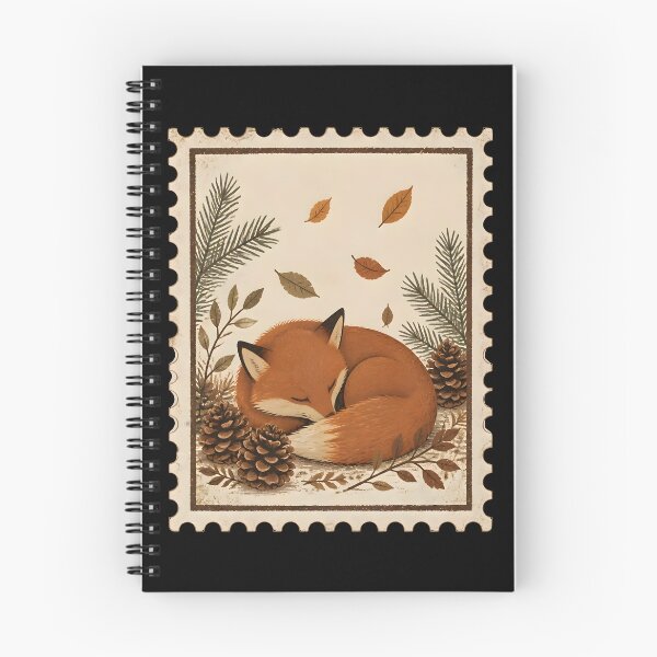 Item preview, Autumn Fox Fall Leaves Cute Animal Vintage Art. designed and sold by LeSoniPapaPrint.