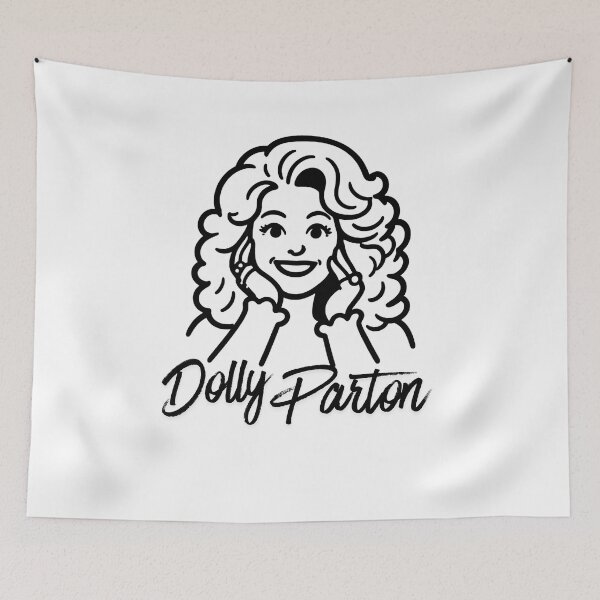 Item preview, Dolly Parton Cartoon Illustration Outline designed and sold by imagifaa.