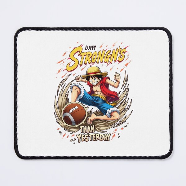 Item preview, Luffy Stronger Than Yesterday Anime Football Power designed and sold by FreakToons.