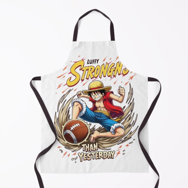 Item preview, Luffy Stronger Than Yesterday Anime Football Power designed and sold by FreakToons.