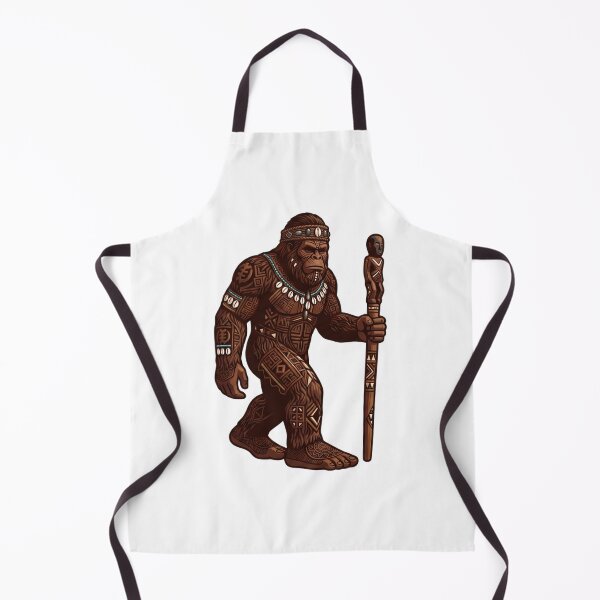 Item preview, African Tribal Bigfoot - Sasquatch Art Tattoo Design designed and sold by Spank My Yeti.