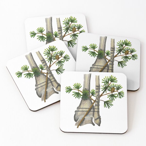 Item preview, ankle with pine tree designed and sold by JJPA-C.