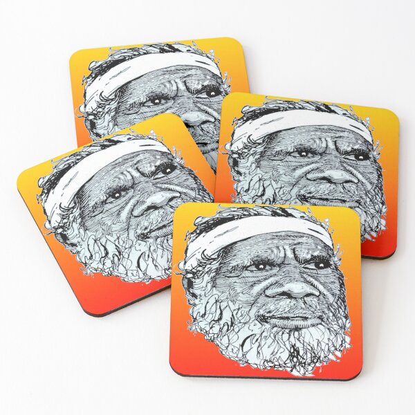Item preview, Indigenous Australian Elder Portrait Art  designed and sold by Al Benge - NZ & Australian Art.