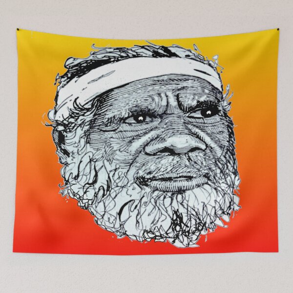Item preview, Indigenous Australian Elder Portrait Art  designed and sold by Al Benge - NZ & Australian Art.