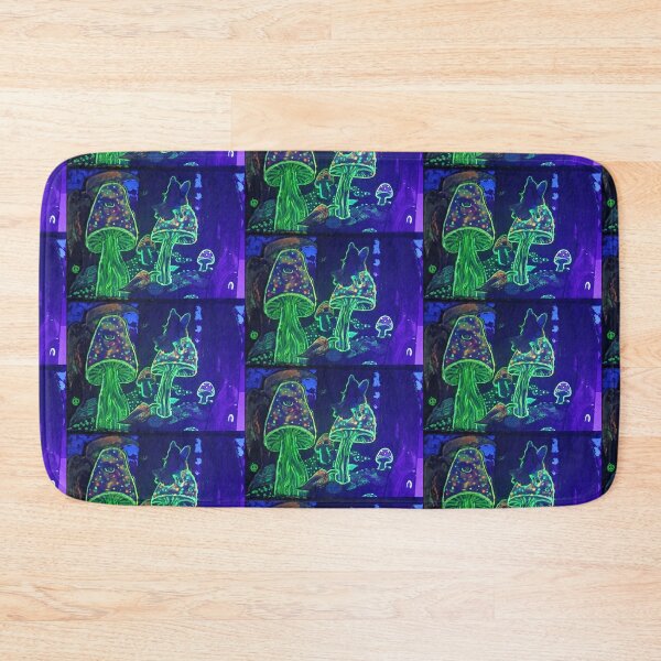 Item preview, Ultra violet mushroom forest  designed and sold by PEACELOVERSART.