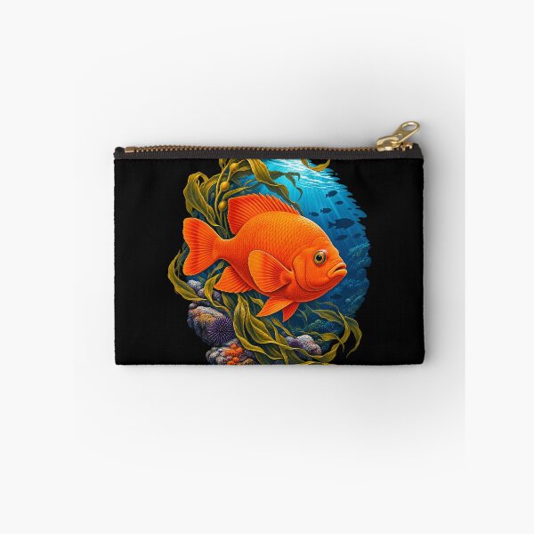 Item preview, Garibaldi Fish California Kelp Forest Art designed and sold by JKDJ.