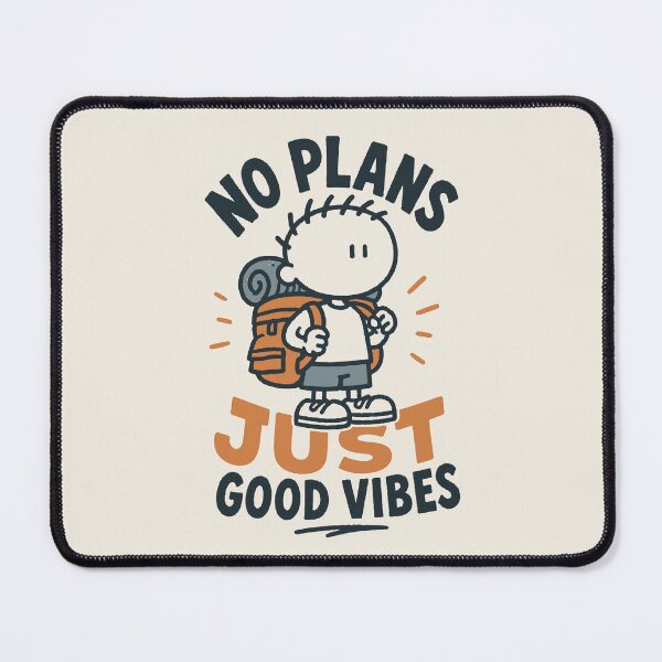 Item preview, No Plans Just Good Vibes Adventure Hiker Design designed and sold by Orivane Shop.