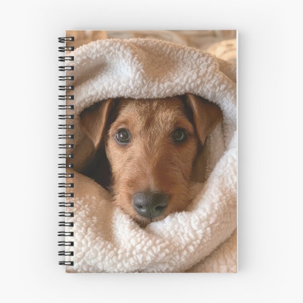 Item preview, Airedale Terrier in Blanket 01 designed and sold by Elisabeth Lucas.
