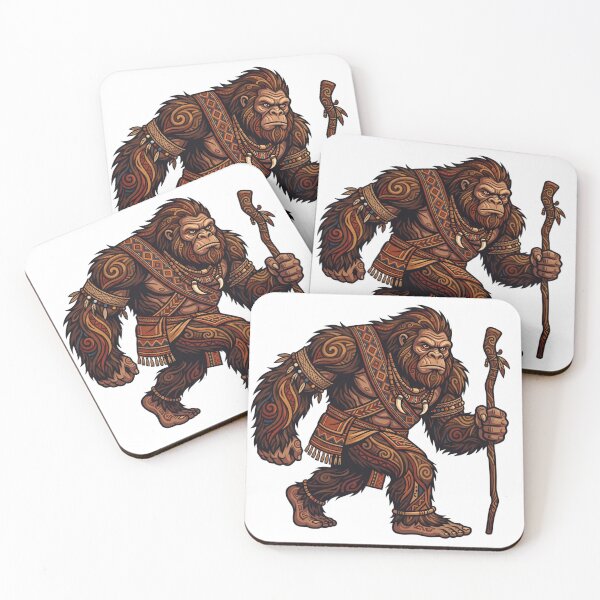 Item preview, Filipino Tribal Bigfoot - Philippine Sasquatch Art Tattoo Design designed and sold by Spank My Yeti.