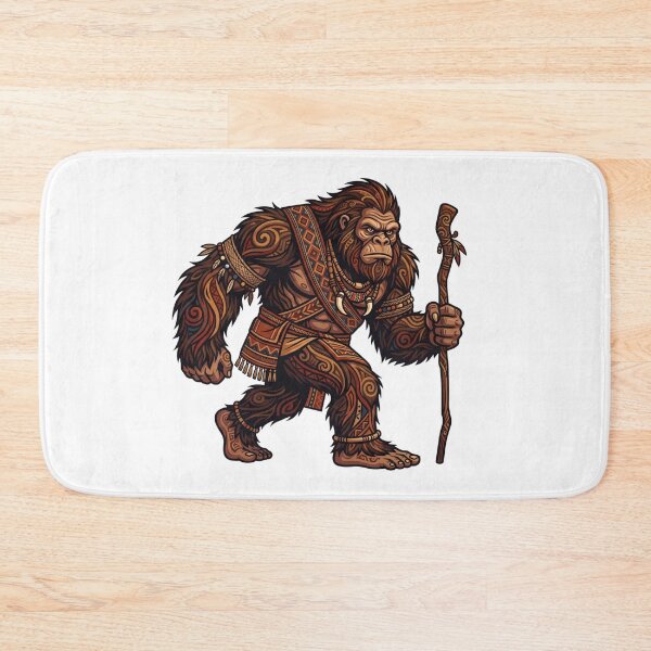 Item preview, Filipino Tribal Bigfoot - Philippine Sasquatch Art Tattoo Design designed and sold by Spank My Yeti.