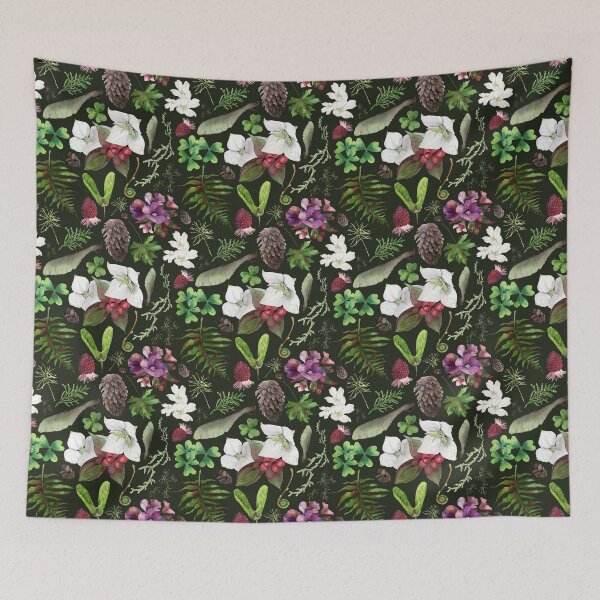 Item preview, Olympic National Park Rainforest Botanicals designed and sold by Jessica Heath.