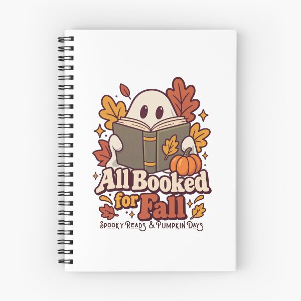 Item preview, All Booked for Fall Spooky Reads and Pumpkin Day designed and sold by LuveraxArt.