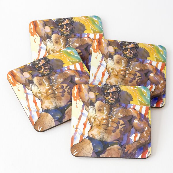 Item preview, Romantic Male Lovers Watercolor Art Gay Pride Aesthetic designed and sold by ZhivanCrimson.