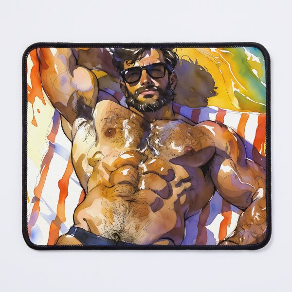 Item preview, Romantic Male Lovers Watercolor Art Gay Pride Aesthetic designed and sold by ZhivanCrimson.