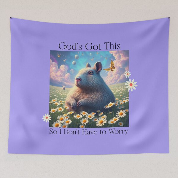 Item preview, God’s Got This So I Don’t Have to Worry – Trust God Capybara designed and sold by Sachie's Studio.