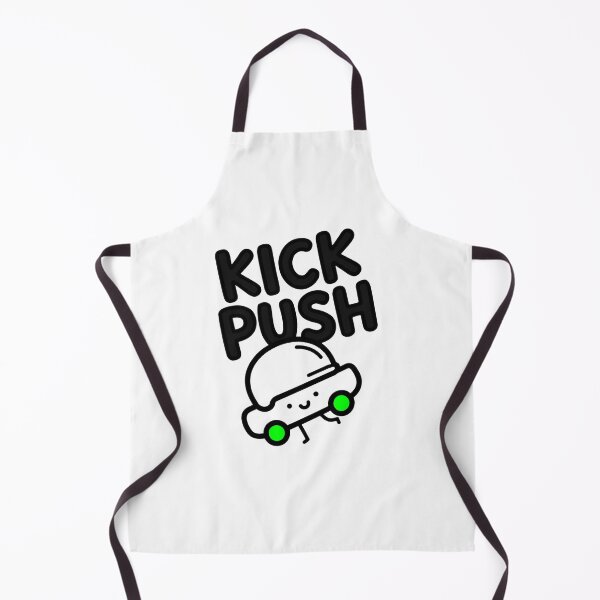 Item preview, Kick Push Funny Skateboard Character Shirt - Cute Skater Doodle Streetwear designed and sold by ismai6.