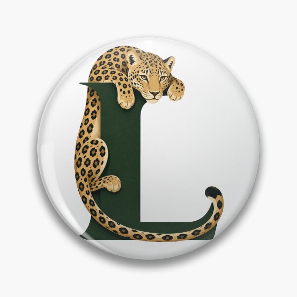 Item preview, Letter L Leopard Alphabet Art designed and sold by tmoca.